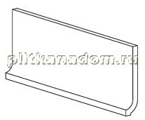 Casalgrande Padana Unicolore Bianco B Zoccolo a Raccordo Levigato Плинтус 2,5х20 см