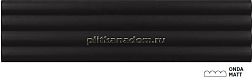 Equipe Costa Nova 28521 ONDA Black Matt Настенная плитка 5x20 см