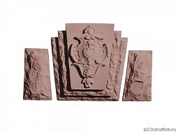 UniStone 1 Коричневый Замковый камень 16,1x24,2x6,5 см