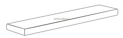 Gardenia Orchidea Just Life Gradone Ang. SX Beige Muschi Ступень угловая левая 4x32x100 см