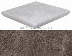 Interbau Abell 272 Серая Матовая Cтупень флорентийская угловая 32x32 см