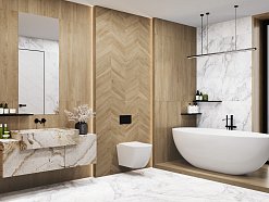 Walnut Chevron Light