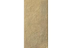 Paradyz Eremite Beige Бежевая Матовая структурная Ступень 30х60 см