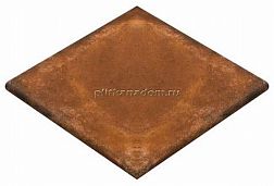 Exagres Alhamar Rojo Cartabon Fiorentino Antislip Коричневая Матовая Ступень угловая 33x33 см
