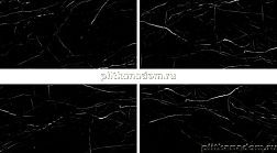 Ocean Ceramic Blend Black High Glossy Керамогранит полированный, 5 дизайнов 60х120 см