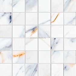 Eletto Ceramica Calacatta Fantasy Белая Глянцевая Мозаика 30х30 см