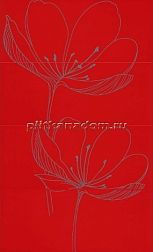 Viva Ceramica Gotha 255D2RE Dream B Red Панно 25x60х4 (4 шт.) см