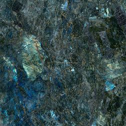 Geotiles Labradorite Blue Super Polished Синий Глянцевый Ректифицированный Керамогранит 120х120 см