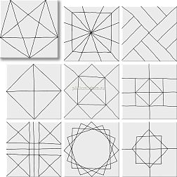 Geotiles Geomix Pawn (40 видов рисунка) Керамогранит 22,3x22,3 см