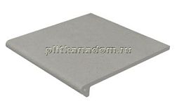 Gres de Aragon Cotto Peldano Redondo 33 Gris Ступень 32,5х33 см