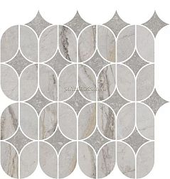 Kerama Marazzi Ифран Декор наборный серый светлый глянцевый обрезной 30x32,5 см