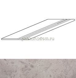 Seranit Fibre Grey Лаппатированная Ступень с насечками 30х120 см